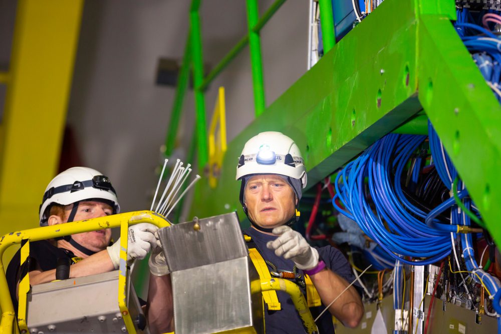 Two workers.