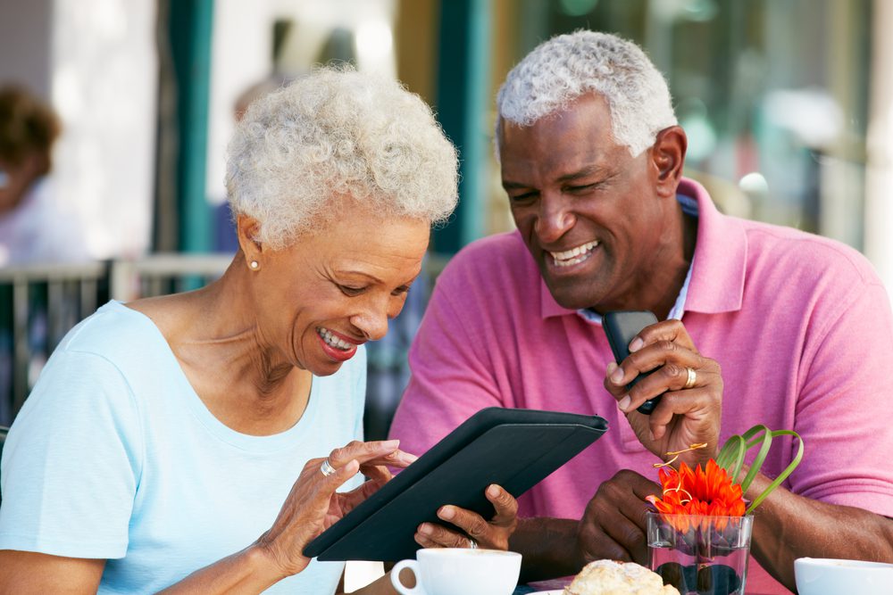 Couple on tablet.
