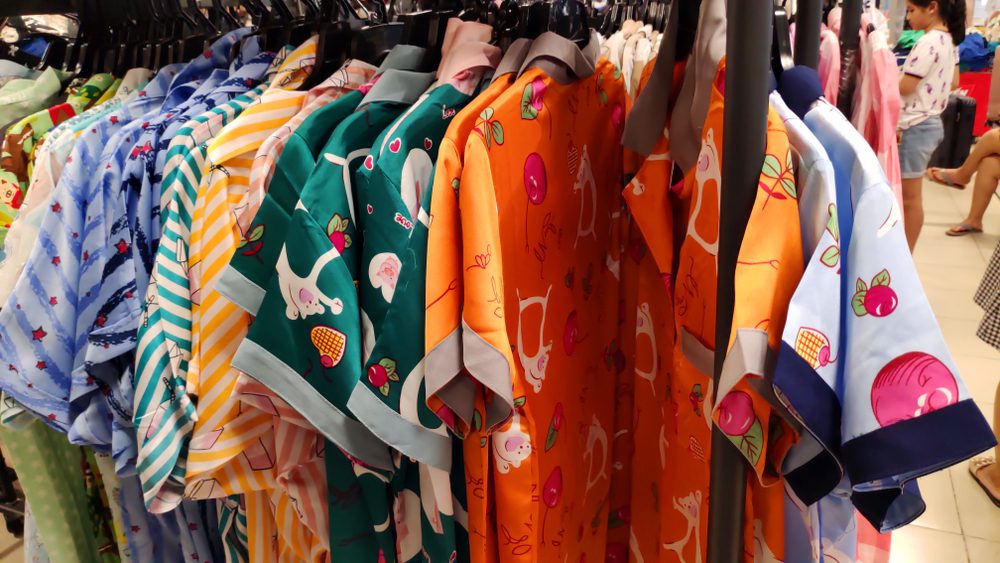 Colorful clothes.