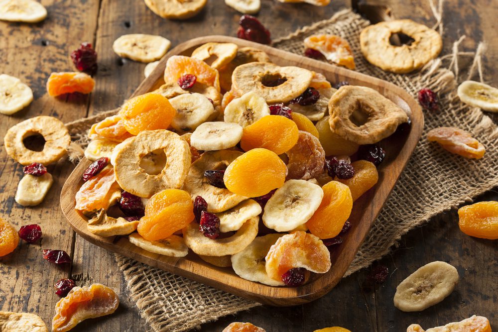 Dried fruit.