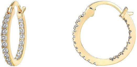 Gold plated earrings.